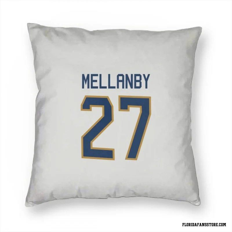 White Florida Panthers  Scott Mellanby  Pillow Cover (18 X 18)