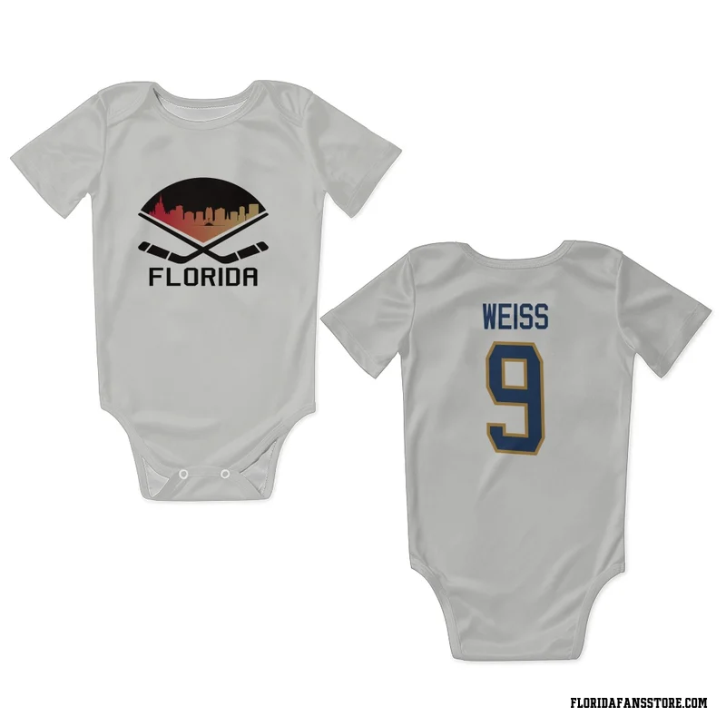 White Florida Panthers  Stephen Weiss  Newborn & Infant Bodysuit