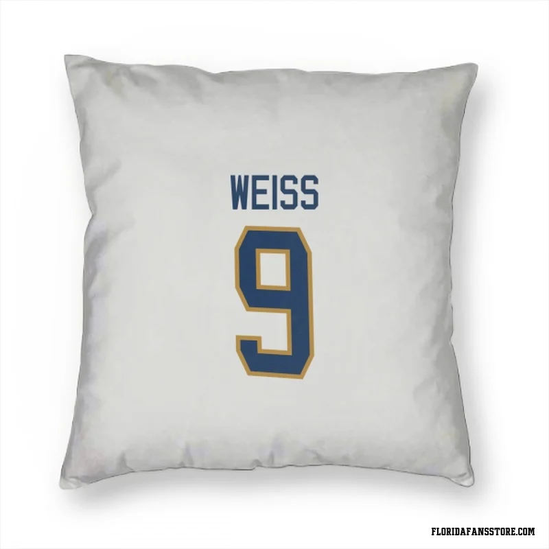White Florida Panthers  Stephen Weiss  Pillow Cover (18 X 18)