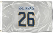 White Florida Panthers  Uvis Balinskis  Flag (3 X 5)