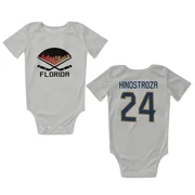 White Florida Panthers  Vinnie Hinostroza  Newborn & Infant Bodysuit