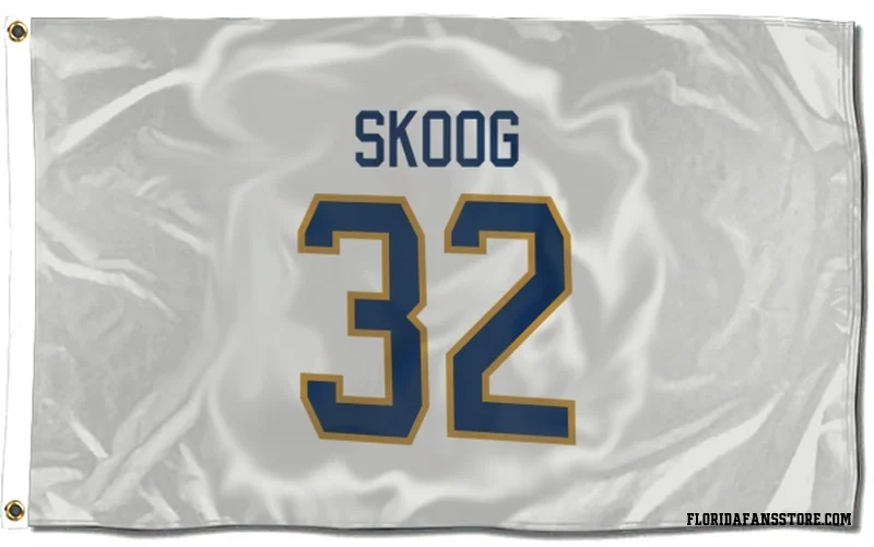 White Florida Panthers  Wilmer Skoog  Flag (3 X 5)
